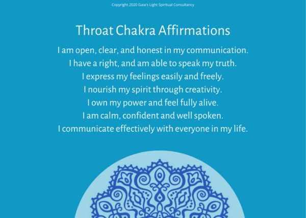 Throat Chakra Affirmation